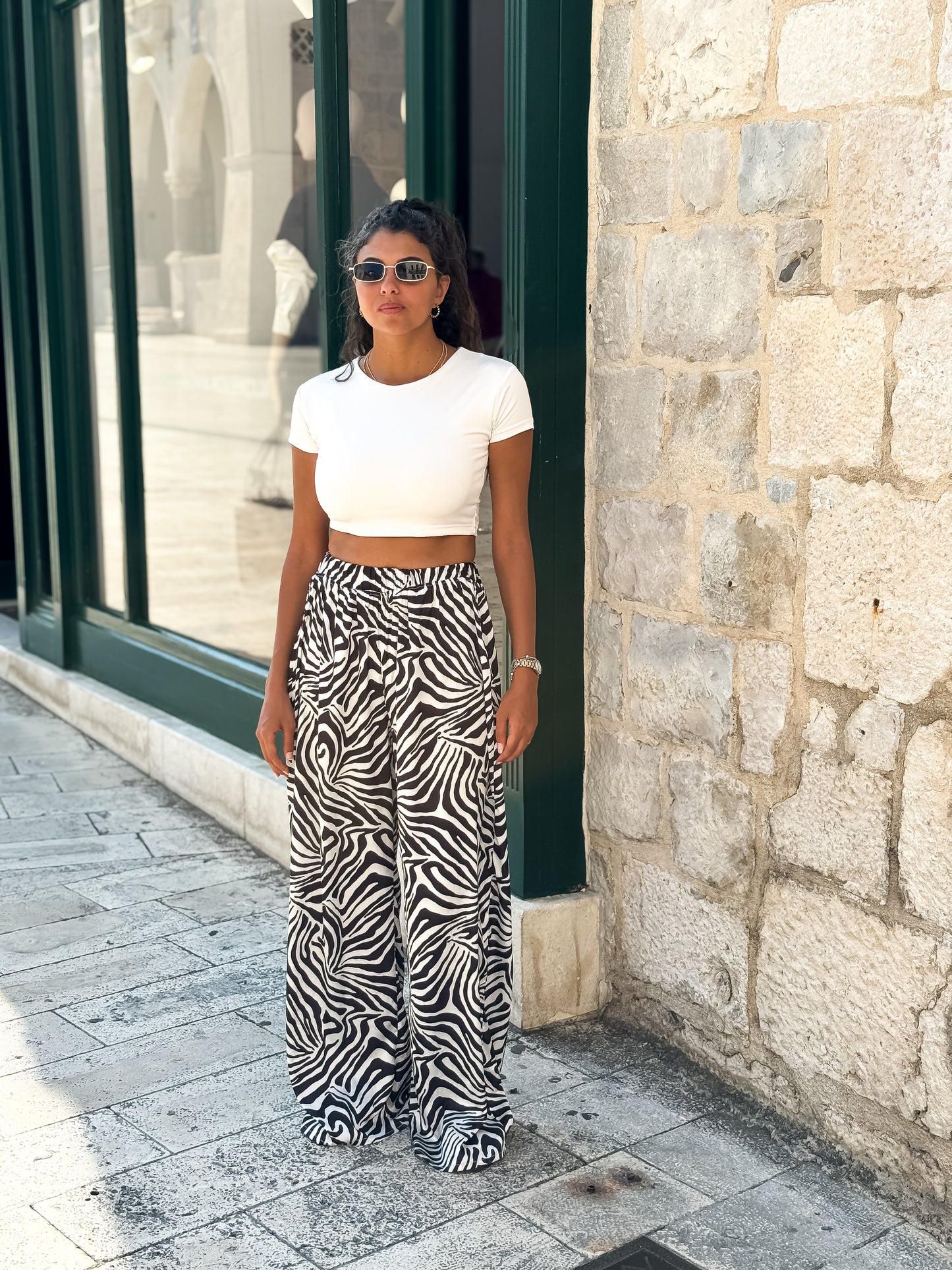 Zebra Satin pants