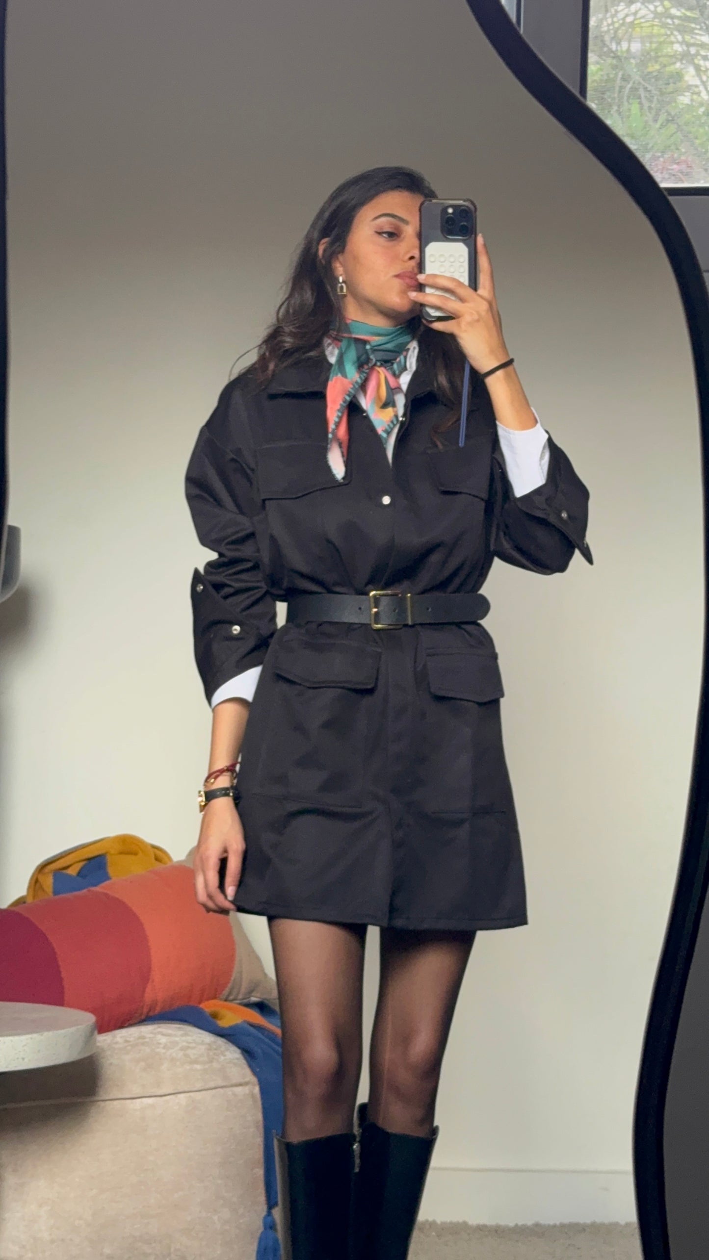 Safari Dress in Black