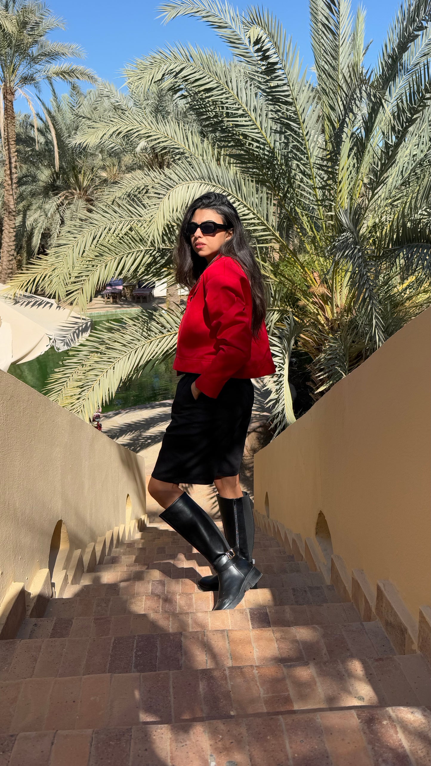 Red jacket