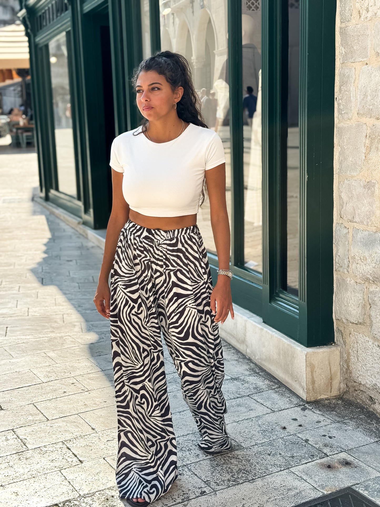 Zebra Satin pants