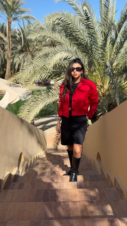 Red jacket