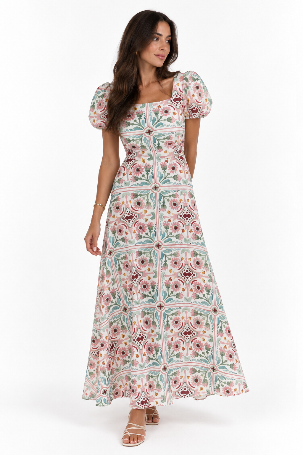 The pink dress