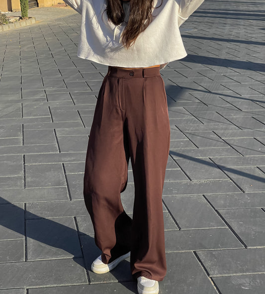 Chocolate Brown V Formal pants